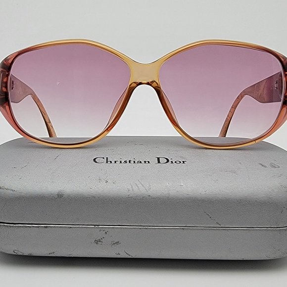 Christian Dior 2491 81 Translucent Gold Tortoise FRAME ONLY Sunglasses w/ Case